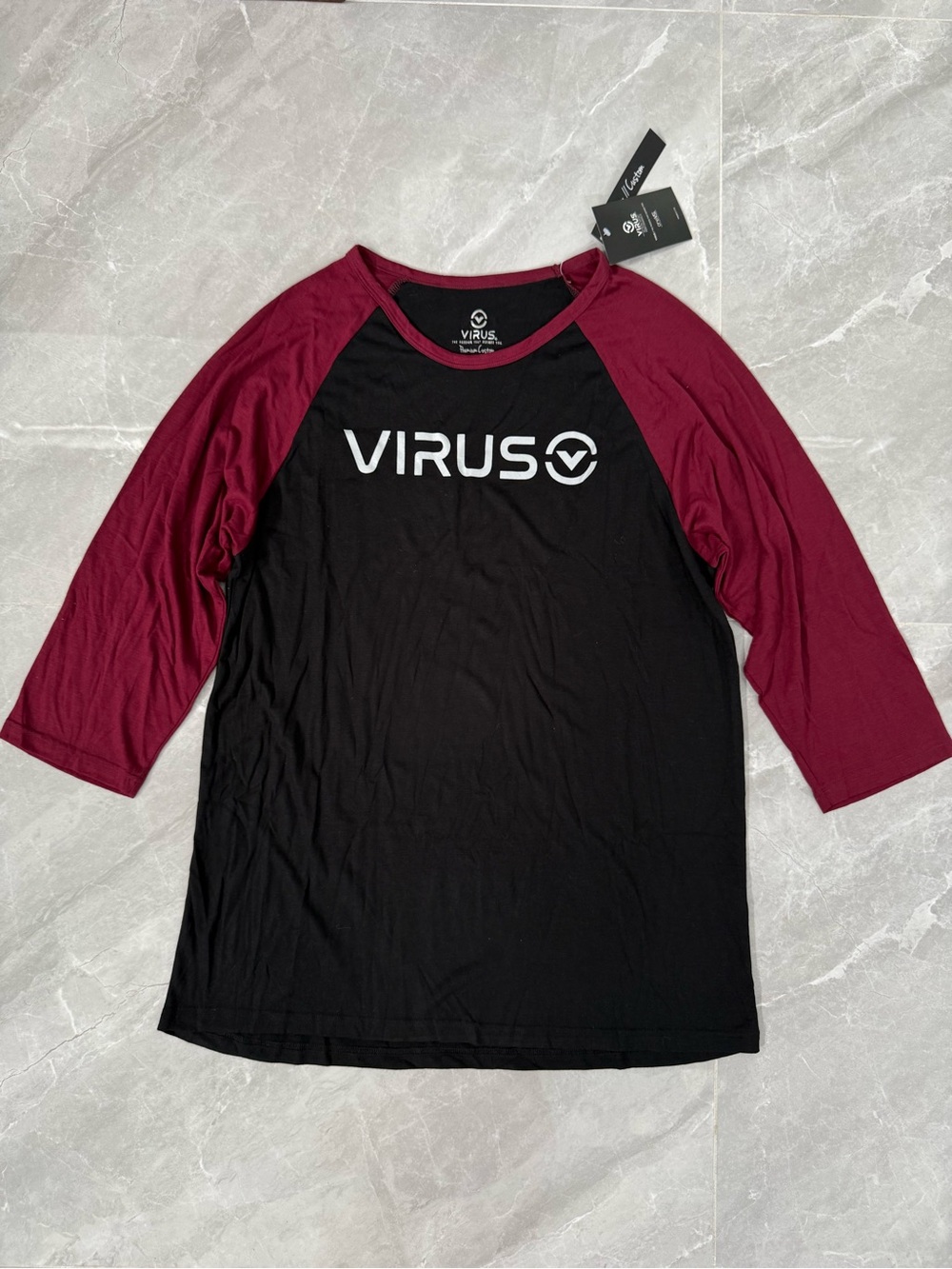 Women’s Virus Performance WPC31 Galaxy Raglan 3/4 Sleeve Shirt CrossFit Large